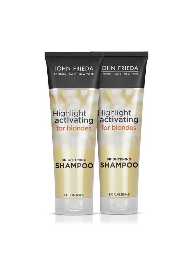 John Frieda Sheer Blonde Brightening Shampoo with Avocado Oil and Vitamin C - Revives Dull Highlights for Lighter Blondes, 8.45 Fl Oz