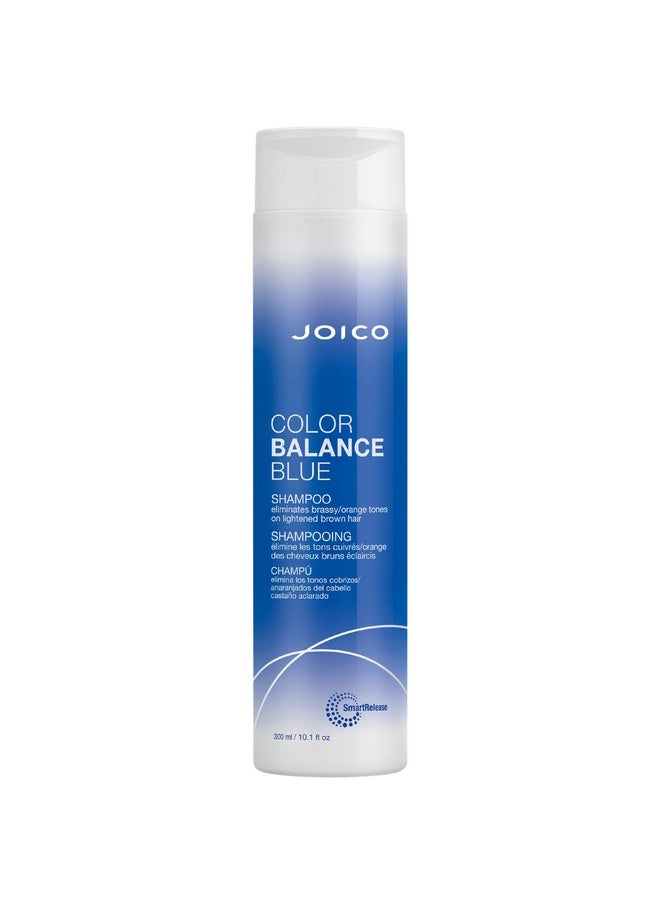 Joico Color Balance Blue Shampoo | For Lightened Brown Hair | Eliminate Brassy Orange Tones | Boost Color Vibrancy & Shine | UV Protection | With Rosehip Oil & Green Tea Extract | 10.1 Fl Oz