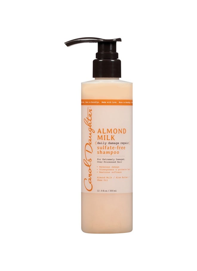 Carol’s Daughter Almond Milk Sulfate Free Shampoo with Almond Milk, Aloe Butter and Shea Oil for Extremely Damaged Hair, 12 fl oz