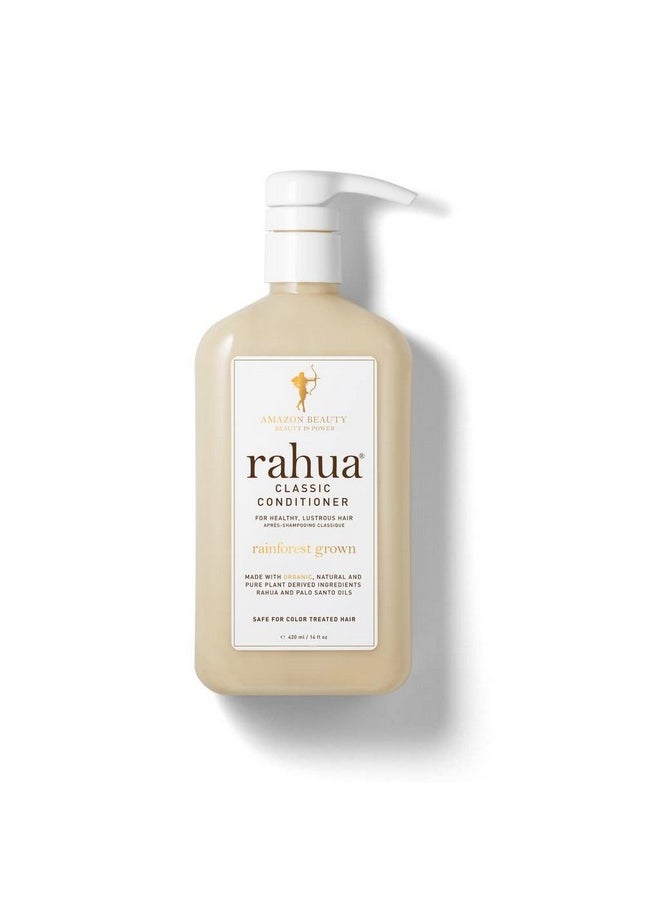 Rahua Classic Conditioner Lush Pump 14 Fl Oz, Made With Organic Ingredients for Healthy Scalp and Hair, Safe for Color Treated Hair, Shampoo with Palo Santo Aroma, Best for All Hair Types