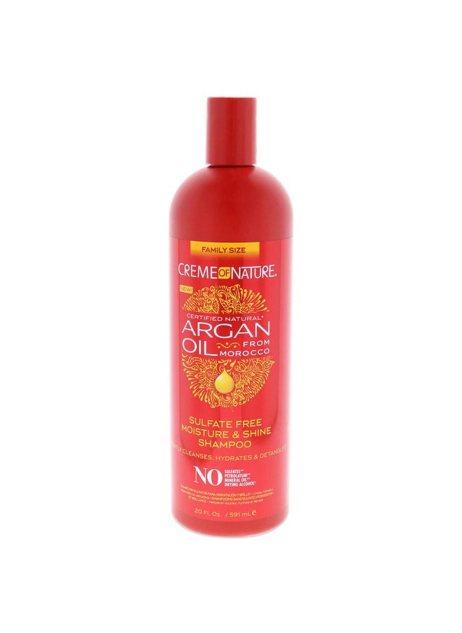 Creme of Nature Argan Oil Sulfate-free Moisture and Shine Shampoo Shampoo Unisex 20 oz