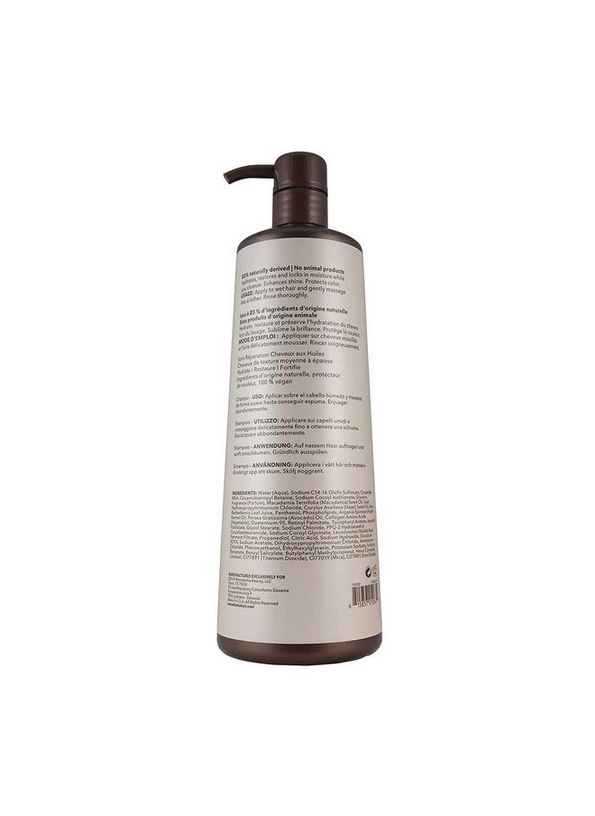 Nourishing Repair Shampoo 33.8oz Macadamia Professional Macadamia Oil and Argan Oil for Hydration, Shine, and Color Protection