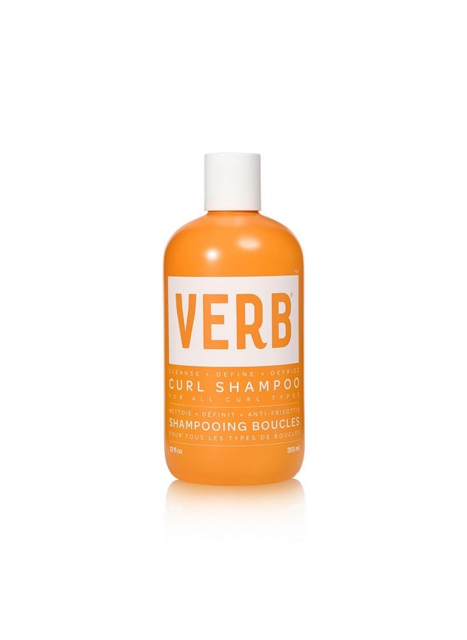 VERB Curl Shampoo - Mild, Cleanse and Smooth - Vegan Curl Defining Shampoo for Frizzy Hair- Intensive Hydration Curly Hair Shampoo, 12 fl oz