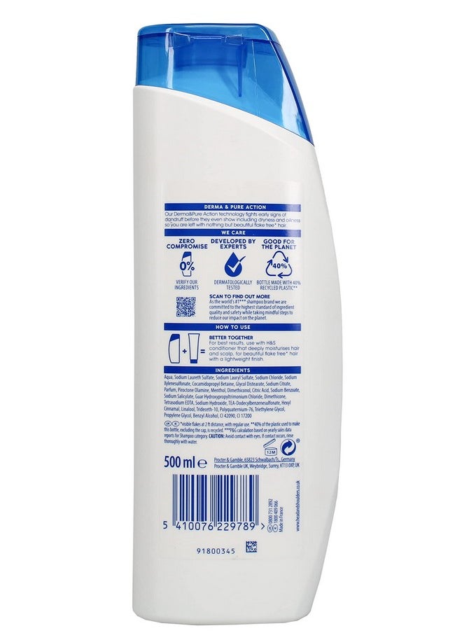 Head & Shoulder Anti Dandruff Shampoo COOL MENTHOL 16.9 oz. (2 Pack). amtc