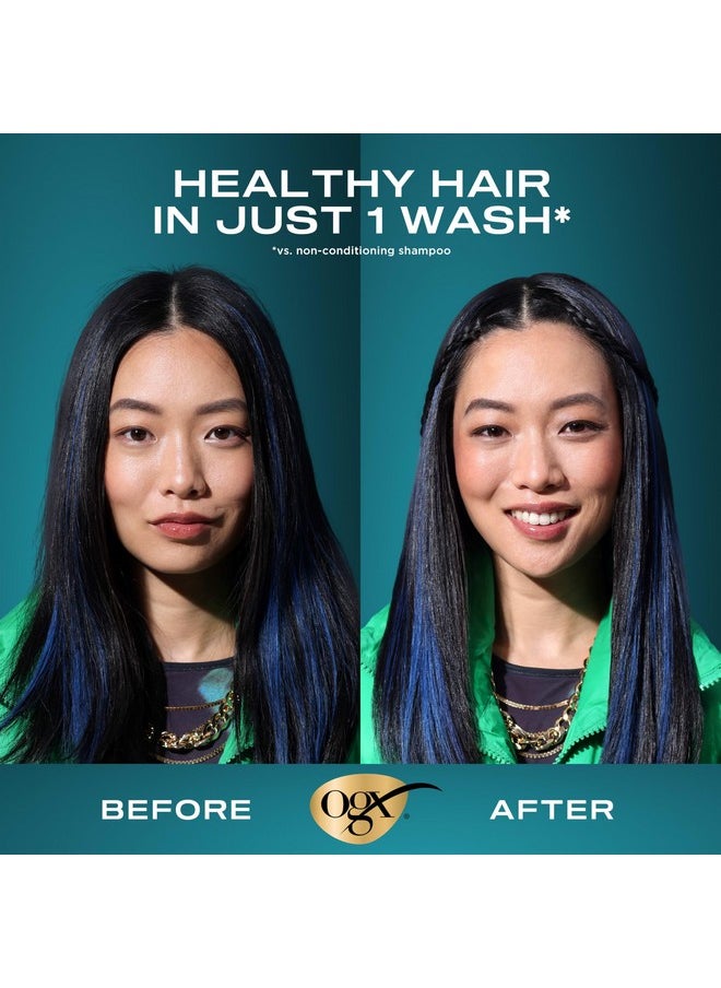 OGX Renewing Argan Oil of Morocco Shampoo - Strengthens and Repairs Dry, Damaged Hair - Paraben-Free, Sulfate-Free - 25.4 fl. oz