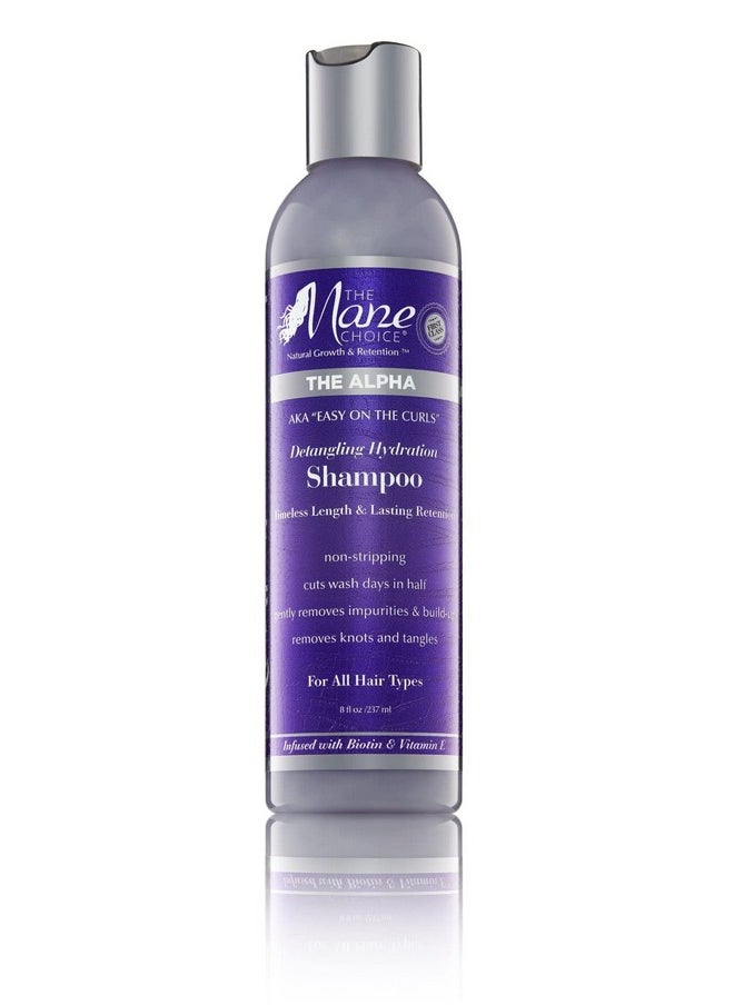 The Mane Choice The Alpha Easy On The Curls Detangling Hydration Shampoo, Gentle, Non-Stripping Clarifying Shampoo, Helps Remove Knots & Tangles, Supports Natural Hair Growth & Retention, 8 oz