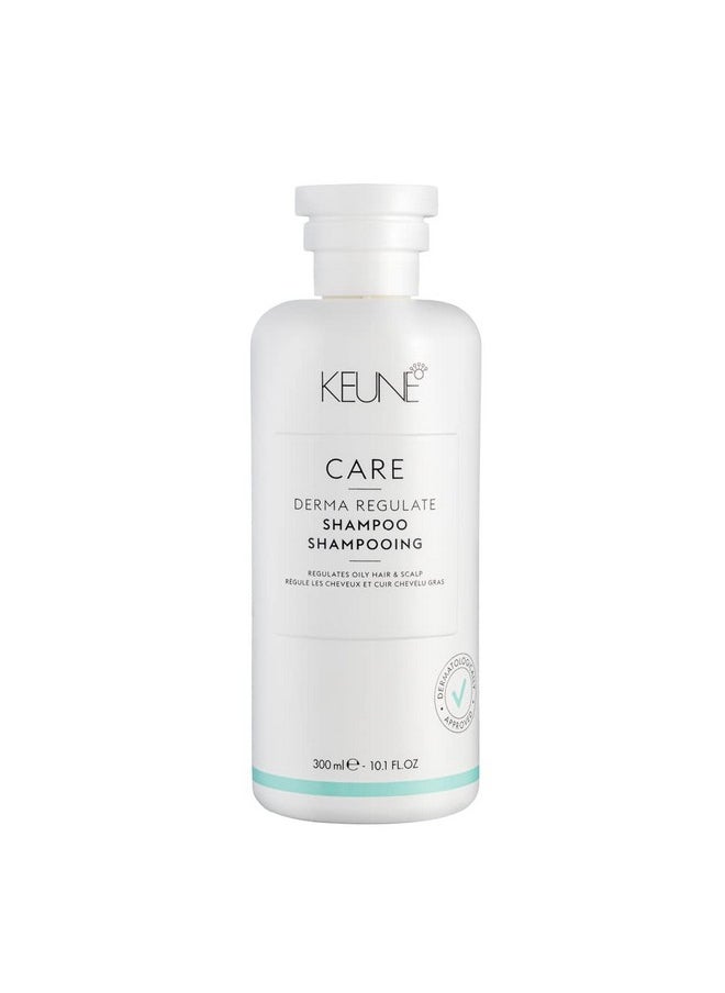 Keune Care Derma Regulate Shampoo, Deep-Cleansing & Scalp Balancing Cleanser for Oily Scalp, 10.1 Fl Oz
