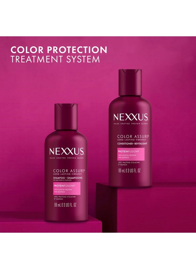 Nexxus Hair Color Assure Sulfate Free Shampoo with ProteinFusion, For Colored Treated Hair Color Shampoo 3 oz