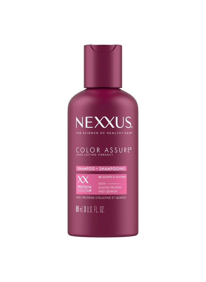 Nexxus Hair Color Assure Sulfate Free Shampoo with ProteinFusion, For Colored Treated Hair Color Shampoo 3 oz