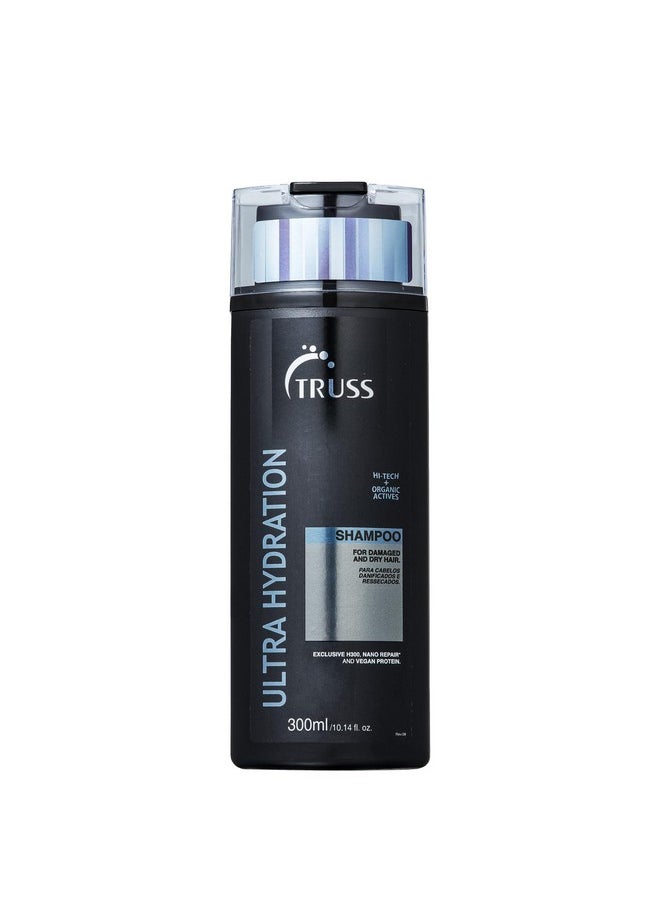 TRUSS Ultra Hydration Shampoo - Intense Moisturizing Shampoo for Color Treated Hair - Repair Damage + Add Shine with Our Hydrating Shampoo for Dry Hair - Anti Frizz Humidity Protection (300 ml)