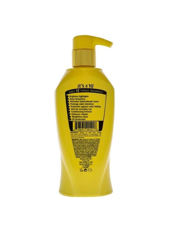 It's a 10 Haircare Miracle Brightening Shampoo for Blondes, 10 Ounce