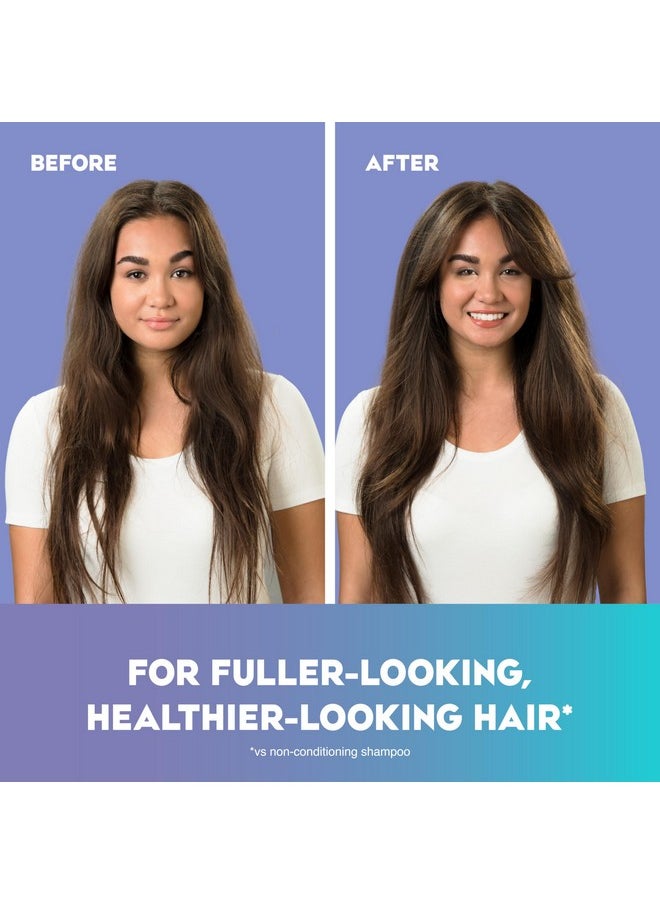 OGX Thick & Full + Biotin Collagen Extra Strength Volumizing Shampoo with Vitamin B7 Hydrolyzed Wheat Protein for Fine Hair. Sulfate-Free Surfactants Thicker, Fuller Hair, 13 Fl Oz