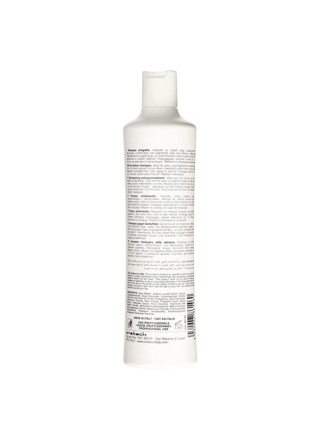 Fanola No Yellow Shampoo & Mask 11.8 oz / 2pk - Purple Anti-Brass Toner for Blonde, Silver, Gray & Highlighted Hair - Color Depositing Mask to Remove Brassiness from Bleached Locks