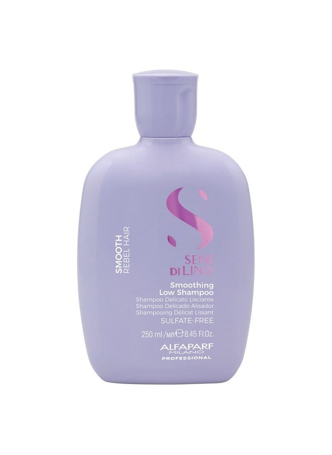 Alfaparf Milano Semi Di Lino Smoothing Sulfate Free Shampoo - Anti Frizz Hair Care & Cleansing Shampoo to Revitalize Dry Hair & Restore Shine (8.45 oz)