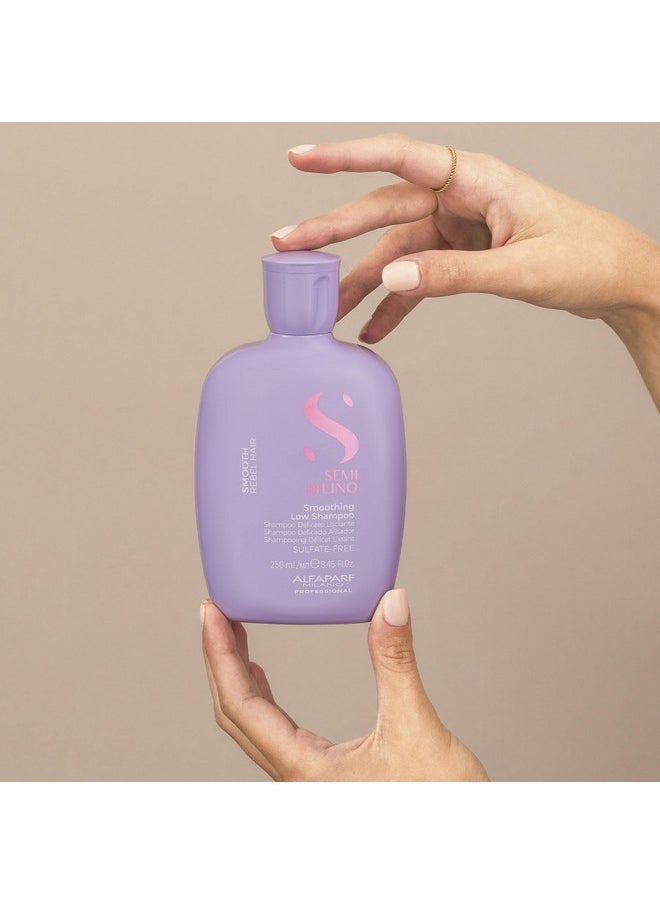 Alfaparf Milano Semi Di Lino Smoothing Sulfate Free Shampoo - Anti Frizz Hair Care & Cleansing Shampoo to Revitalize Dry Hair & Restore Shine (8.45 oz)
