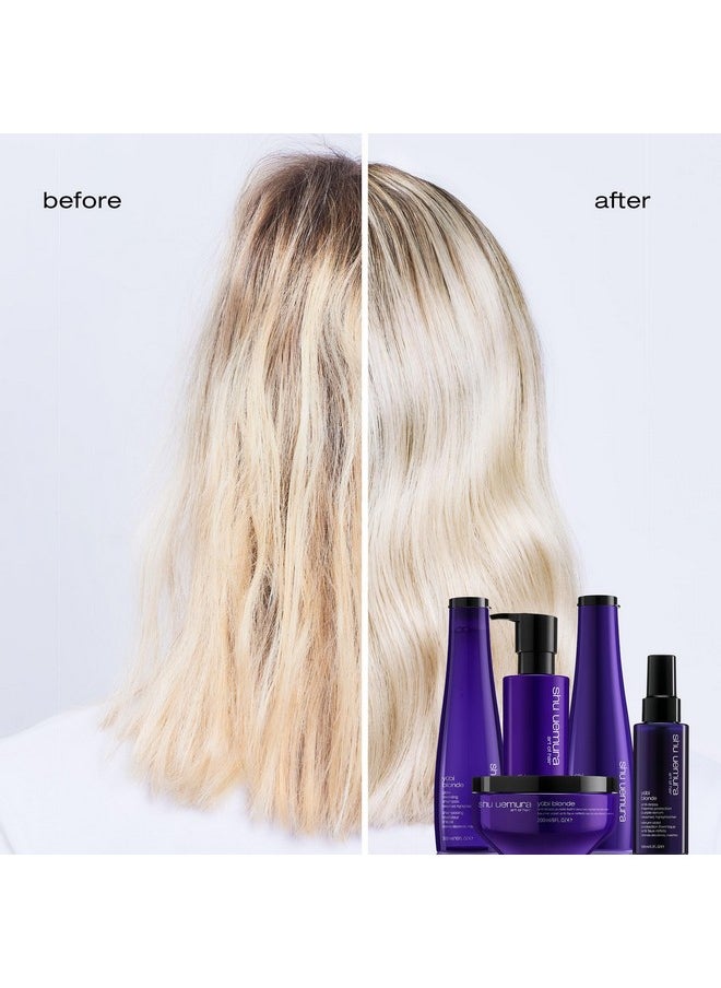 Shu Uemura Yubi Blonde Anti-Brass Purple Shampoo | Color-Correcting Shampoo | Neutralizes Brassiness | Cleanses, Moisturizes, and Smooths | For Blonde Hair