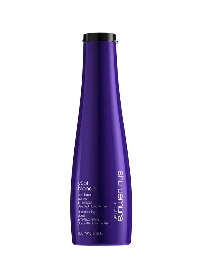 Shu Uemura Yubi Blonde Anti-Brass Purple Shampoo | Color-Correcting Shampoo | Neutralizes Brassiness | Cleanses, Moisturizes, and Smooths | For Blonde Hair