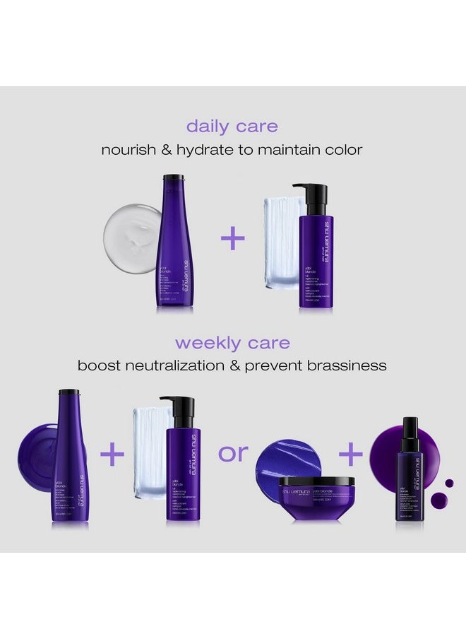 Shu Uemura Yubi Blonde Anti-Brass Purple Shampoo | Color-Correcting Shampoo | Neutralizes Brassiness | Cleanses, Moisturizes, and Smooths | For Blonde Hair