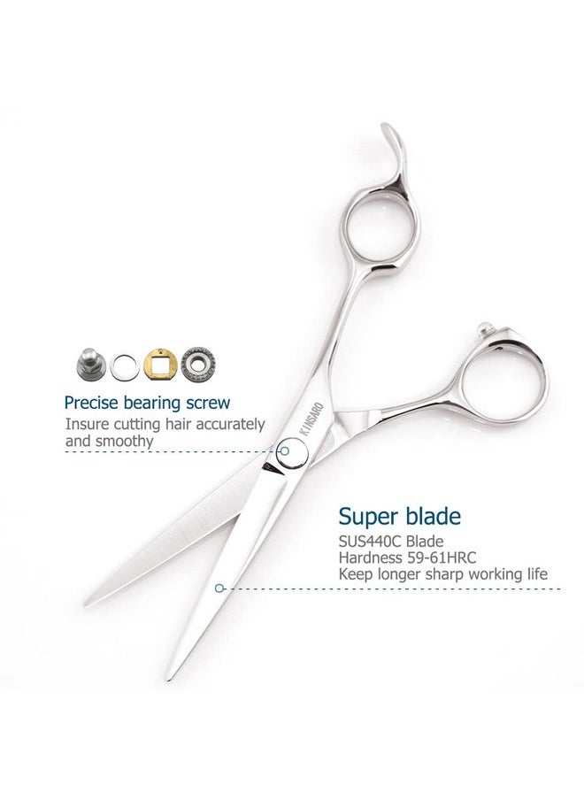 Hair Scissors Professional 5.5 Inch Hair Cutting Scissors Hair Shears Haircut Scissors Barber Shears 440c Barber Scissors Hairdresser Scissors KINSARO
