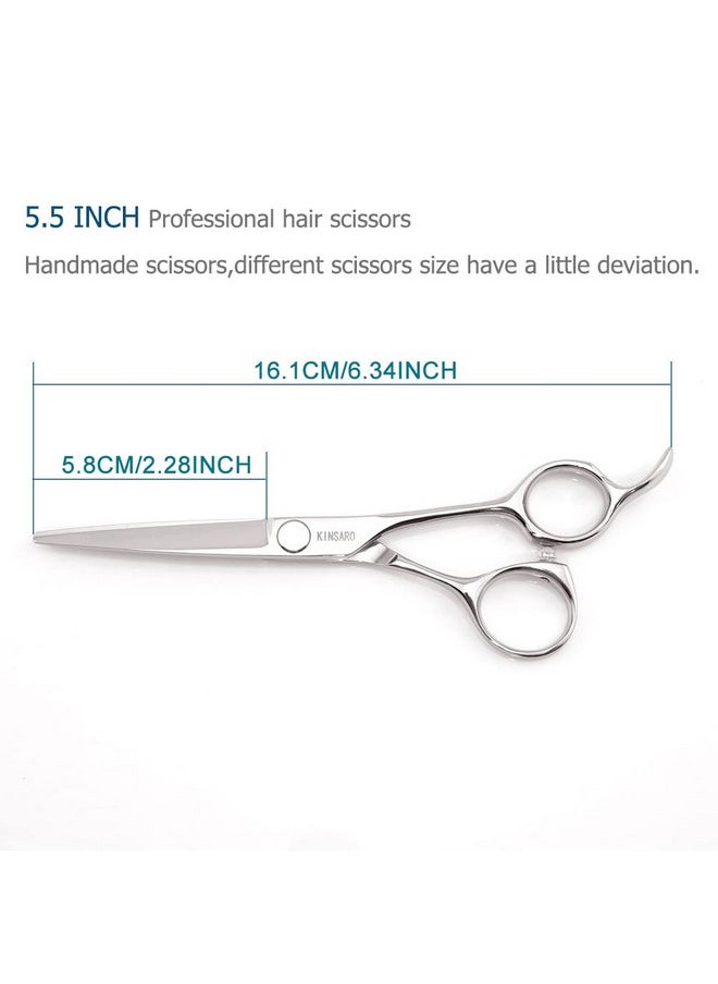 Hair Scissors Professional 5.5 Inch Hair Cutting Scissors Hair Shears Haircut Scissors Barber Shears 440c Barber Scissors Hairdresser Scissors KINSARO