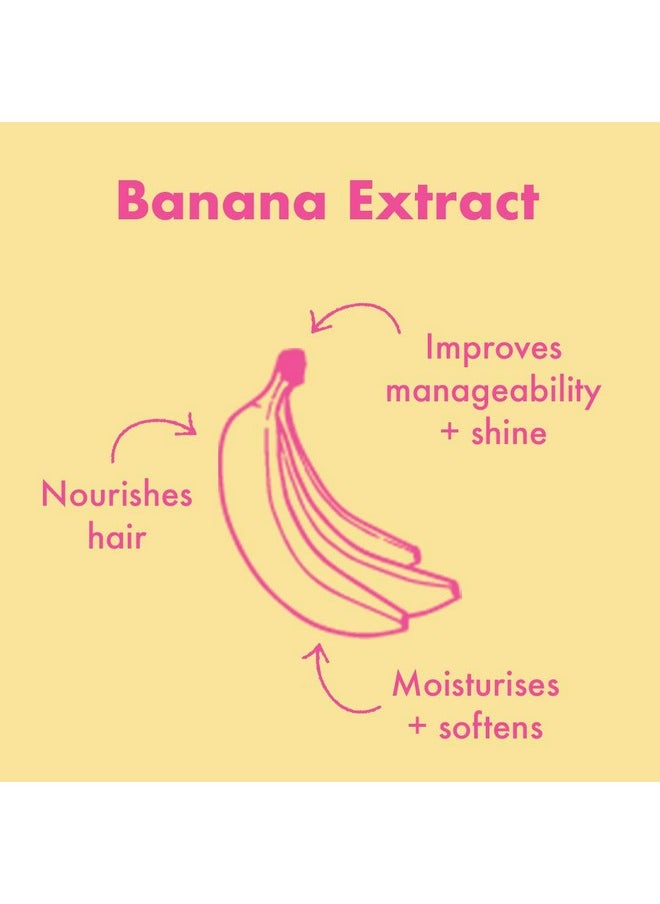 Umberto Giannini Banana Butter Nourishing Superfood Shampoo, Vegan & Cruelty Free Moisturising Formula for Dry, Textured or Frizzy Hair
