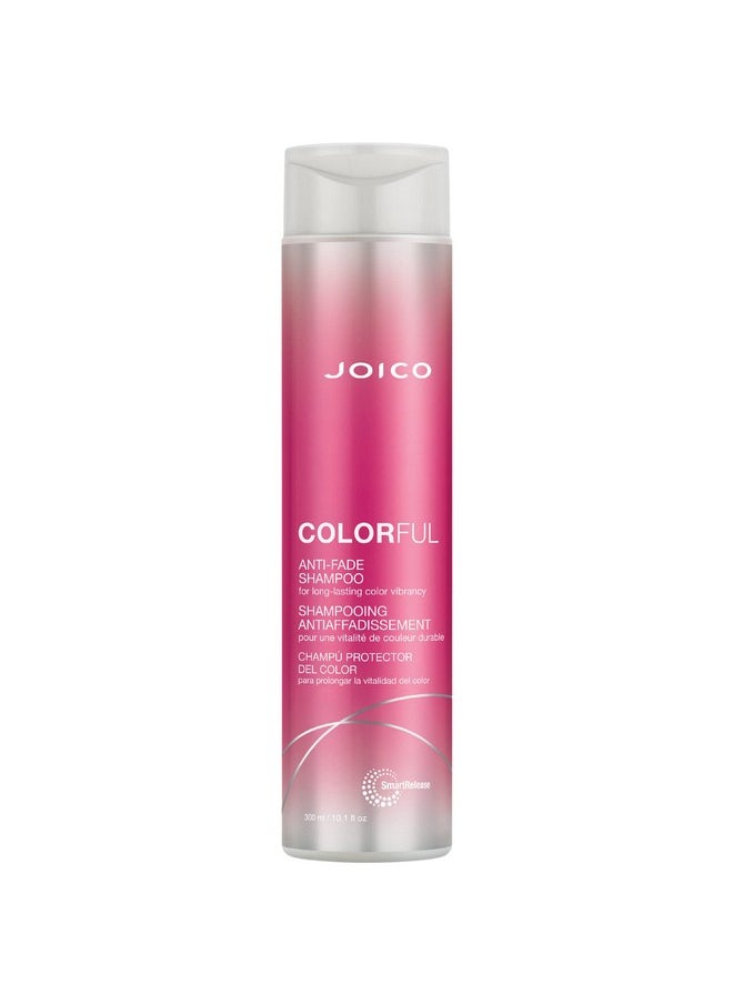 Joico Colorful Anti-Fade Shampoo | For Color-Treated Hair | Preserve Hair Color & Vibrancy | Boost Shine & Reduce Breakage | Sulfate Free | With Camellia Oil & Pomegranate Extract | 10.1 Fl Oz