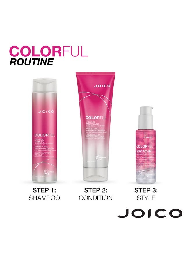 Joico Colorful Anti-Fade Shampoo | For Color-Treated Hair | Preserve Hair Color & Vibrancy | Boost Shine & Reduce Breakage | Sulfate Free | With Camellia Oil & Pomegranate Extract | 10.1 Fl Oz