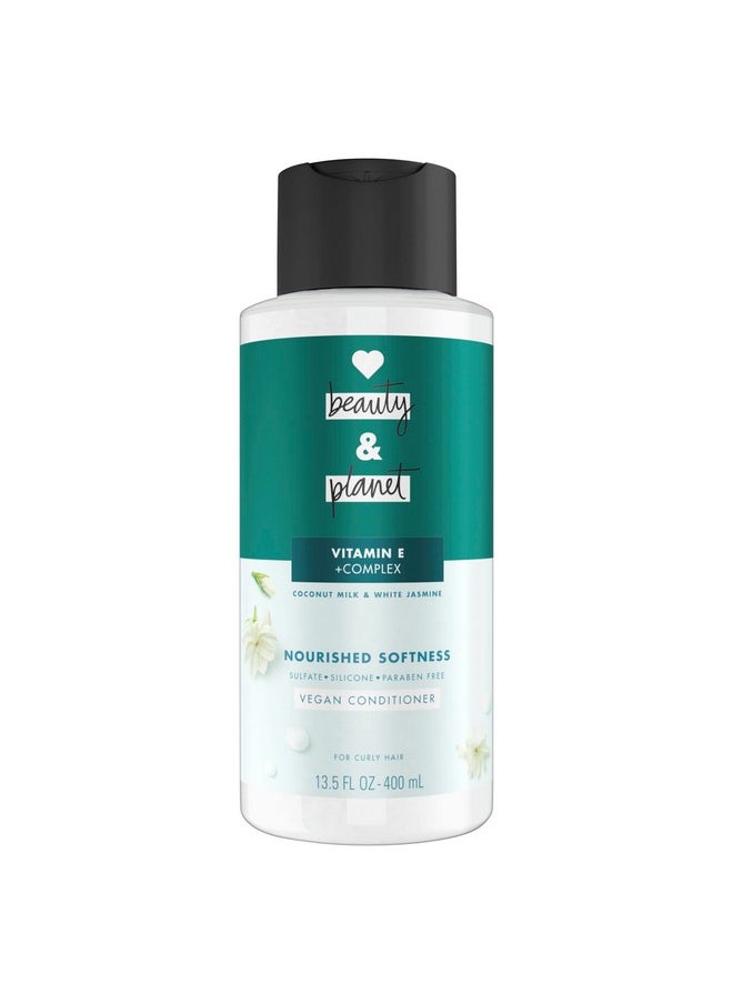 Love Beauty and Planet Conditioner with Vitamin E Coconut Milk & White Jasmine for Curly Hair & Natural Definition, Sulfate, Silicone, & Paraben Free. Cruelty-Free. 13.5 oz