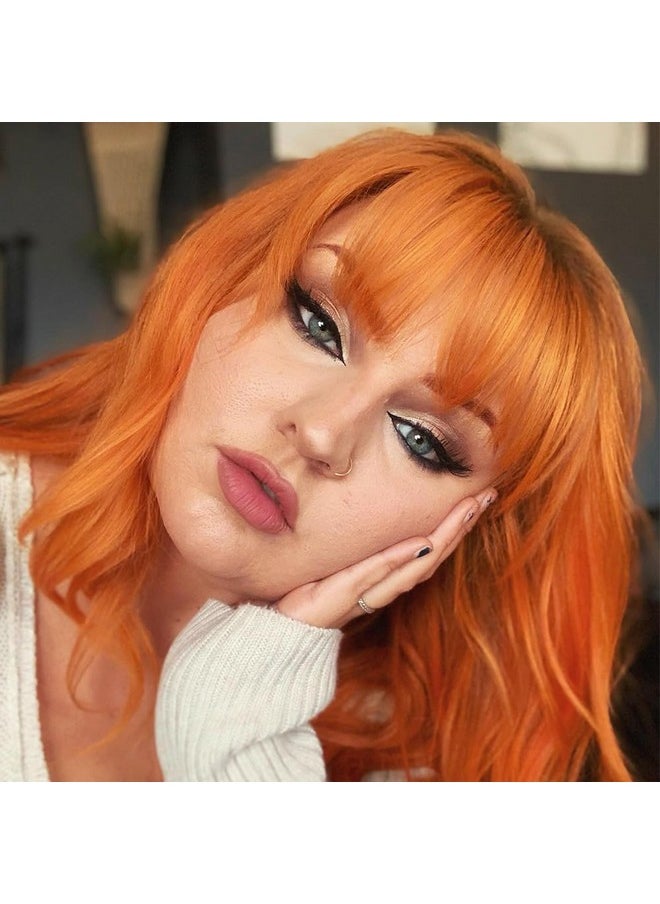 oVertone Haircare Color Depositing Conditioner - 8 oz Semi Permanent Hair Color with Shea Butter & Coconut Oil - Temporary Hair Color Dye - Vegan, Cruelty-Free - Ginger