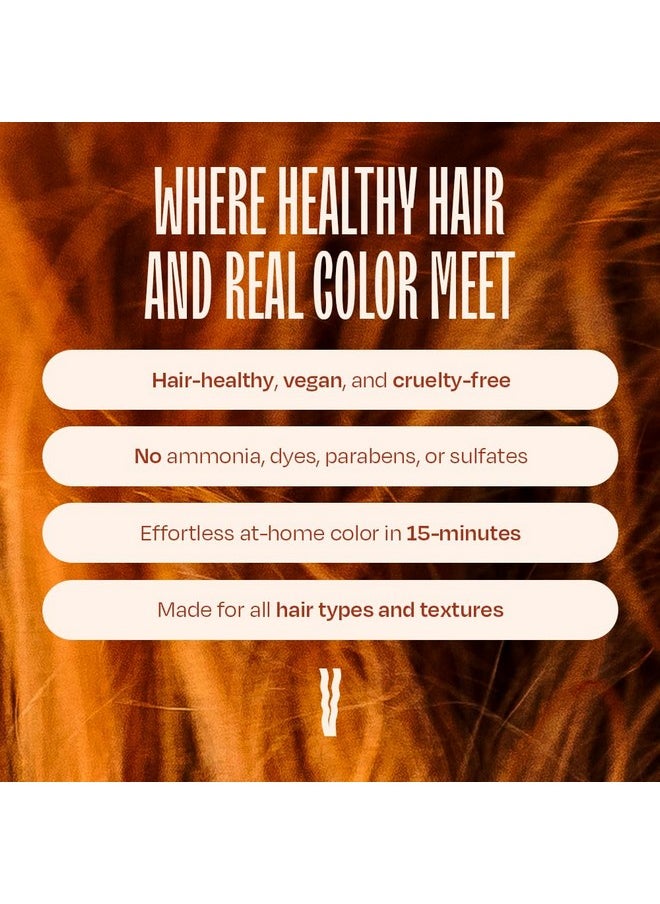 oVertone Haircare Color Depositing Conditioner - 8 oz Semi Permanent Hair Color with Shea Butter & Coconut Oil - Temporary Hair Color Dye - Vegan, Cruelty-Free - Ginger