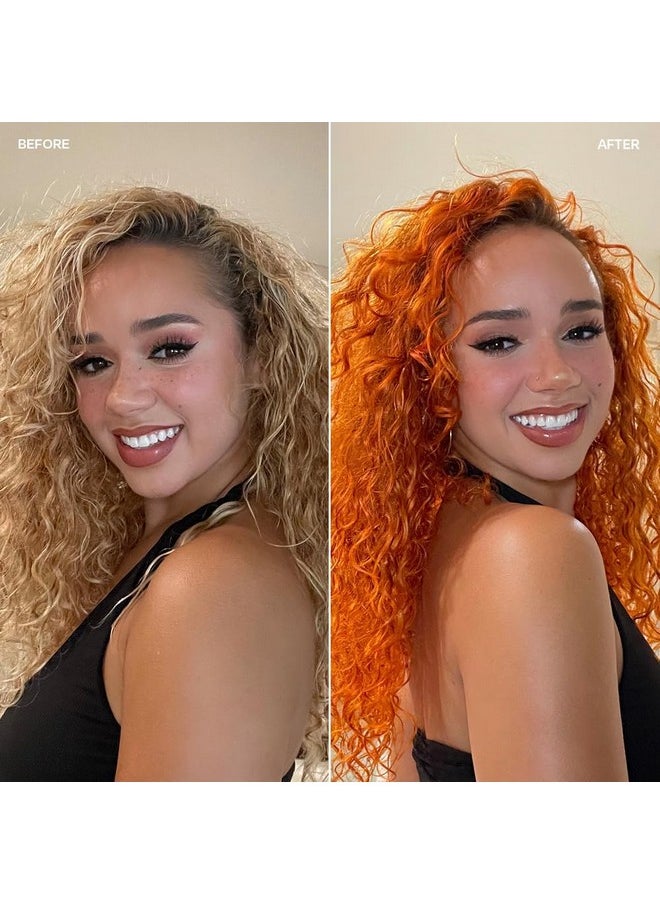 oVertone Haircare Color Depositing Conditioner - 8 oz Semi Permanent Hair Color with Shea Butter & Coconut Oil - Temporary Hair Color Dye - Vegan, Cruelty-Free - Ginger
