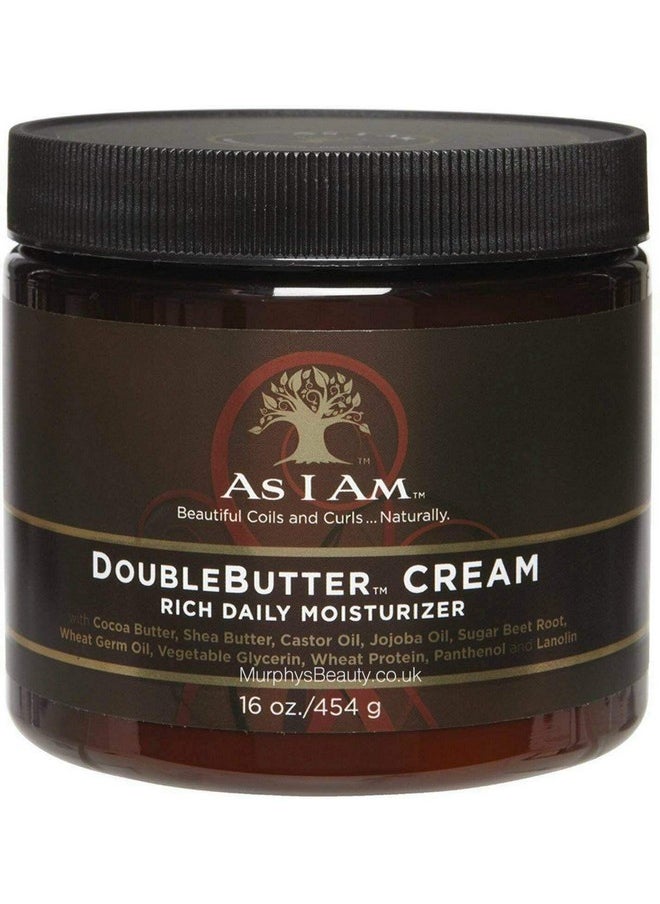 As I Am Double Butter Cream, 16 oz (Pack of 2)