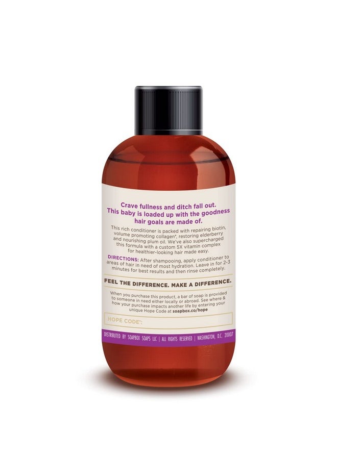 Soapbox Biotin Conditioner, Travel Size Biotin & Collagen Super Fruit, Bulk Pack Travel Toiletries, | Volumizing & Softening Conditioner to Promote Hair Growth, Strength, 24-Pack, 3.3 oz Each