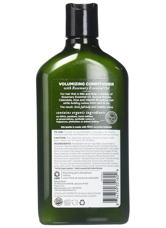 Avalon Organics Volumizing Conditioner, Rosemary, 11 Fl Oz