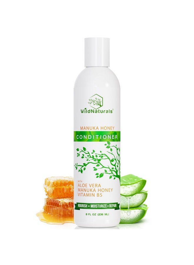 Natural Manuka Honey Eczema & Psoriasis Conditioner - Soothing Moisturizer for Scalp - Sulfate-Free Dandruff Relief with Aloe Vera - Ideal for Oily Hair - Nourishes Hair Growth with Coconut Oil