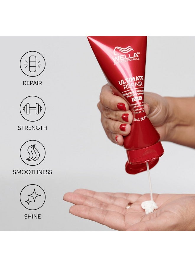 Wella Professionals ULTIMATE REPAIR Conditioner| Deep Nourishing Conditioner for Damaged Hair | Replenishes and Repairs | 6.7 Fl Oz