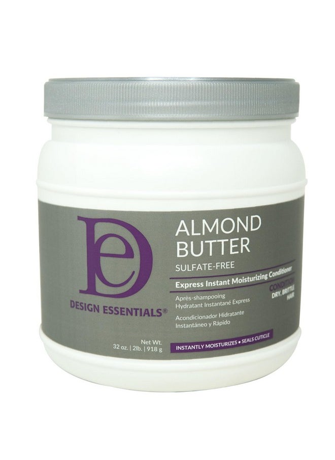 Design Essentials Almond Butter Express Instant Moisturizing Conditioner, 32 Ounces