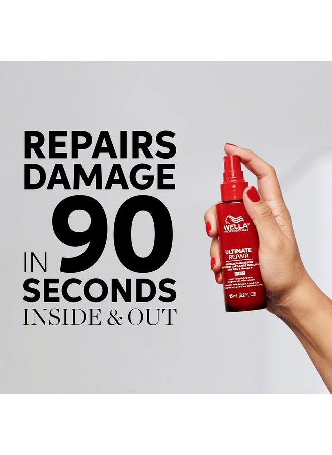 Wella Professionals ULTIMATE REPAIR Miracle Hair Rescue | Luxury Leave-In Hair Treatment | Replenishes and Repairs | For Heat + Bleach-Damaged Hair | Safe For All Hair Types | 1 Fl Oz