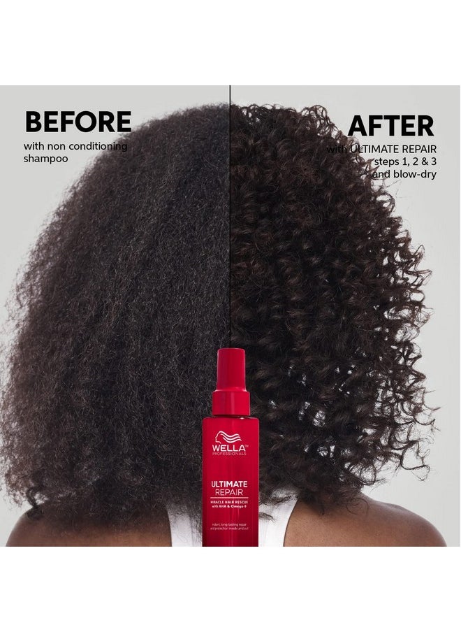 Wella Professionals ULTIMATE REPAIR Miracle Hair Rescue | Luxury Leave-In Hair Treatment | Replenishes and Repairs | For Heat + Bleach-Damaged Hair | Safe For All Hair Types | 1 Fl Oz