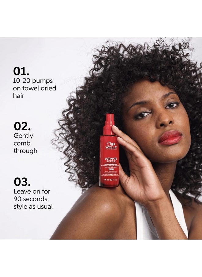Wella Professionals ULTIMATE REPAIR Miracle Hair Rescue | Luxury Leave-In Hair Treatment | Replenishes and Repairs | For Heat + Bleach-Damaged Hair | Safe For All Hair Types | 1 Fl Oz