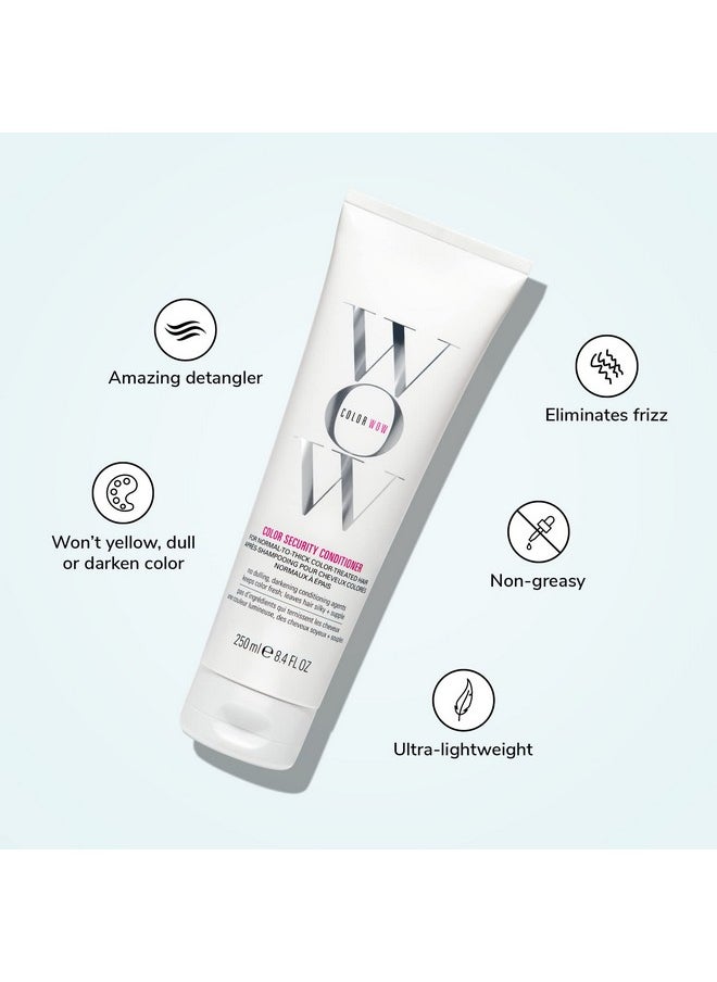 COLOR WOW Color Security Conditioner for Normal to Thick Hair - Rich hydration for thick, coarse, curly hair | Detangles, nourishes + adds shine with Avocado Oil| Color safe | Heat protection