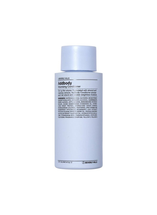 J Beverly Hills Blue Addbody Volumizing Conditioner with Rosemary Oil for Hair Growth, 12 Oz