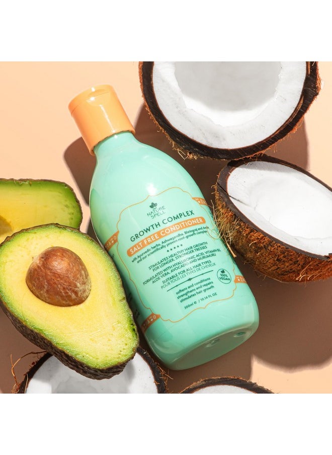Nature Spell Hair Conditioner for Hair Growth, Infused with Ayurvedic Herbs, Vegan & Sulphate-Free, Suitable for All Hair Types, 10.14 Fl Oz