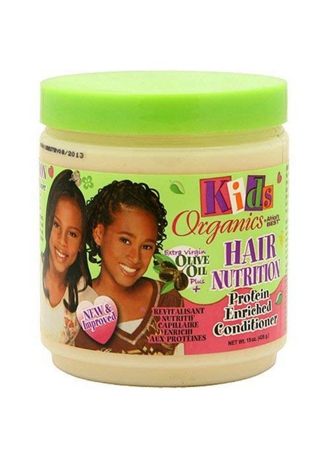 Originals by Africa's Best Kids Hair Nutrition Protein Enriched Conditioner, Natural Botanical Blend of Herbal Extracts, Vitamins and Proteins Moisturize Hair, 15oz Jar
