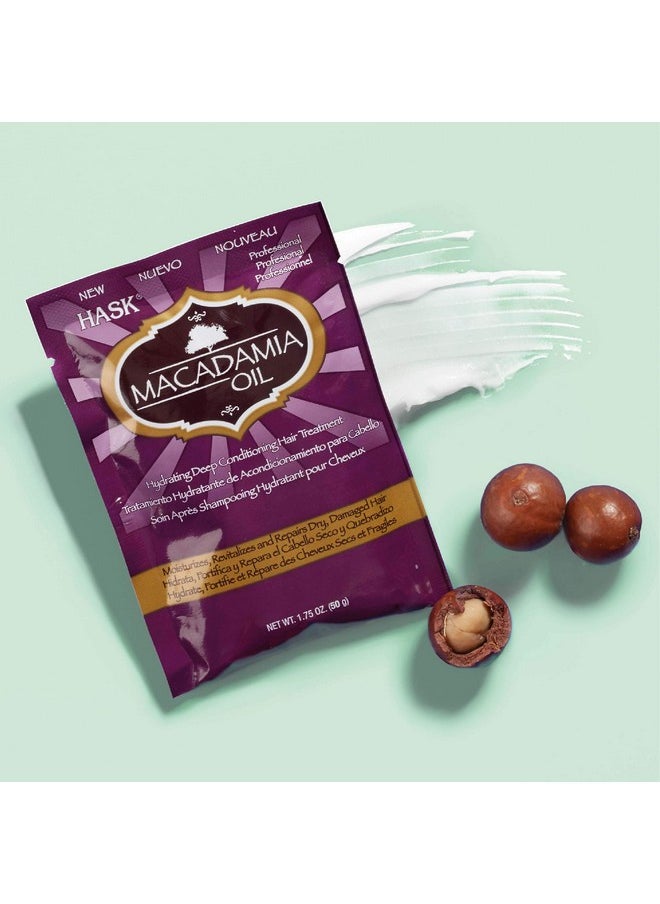 Hask Macadamia Oil Moisturizing Deep Conditioning Treatment Packet, 1.75 Ounce