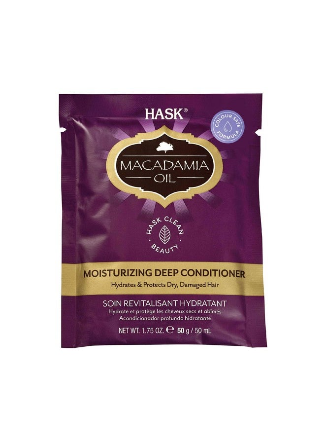 Hask Macadamia Oil Moisturizing Deep Conditioning Treatment Packet, 1.75 Ounce