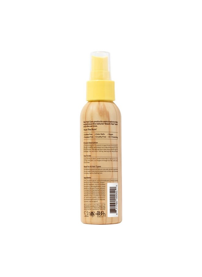 Sun Bum Revitalizing 3 in 1 Leave-In Conditioner Spray Detangler | Anti Frizz , Paraben and Gluten Free, Vegan, and Color Safe with UV Protection | 4 oz