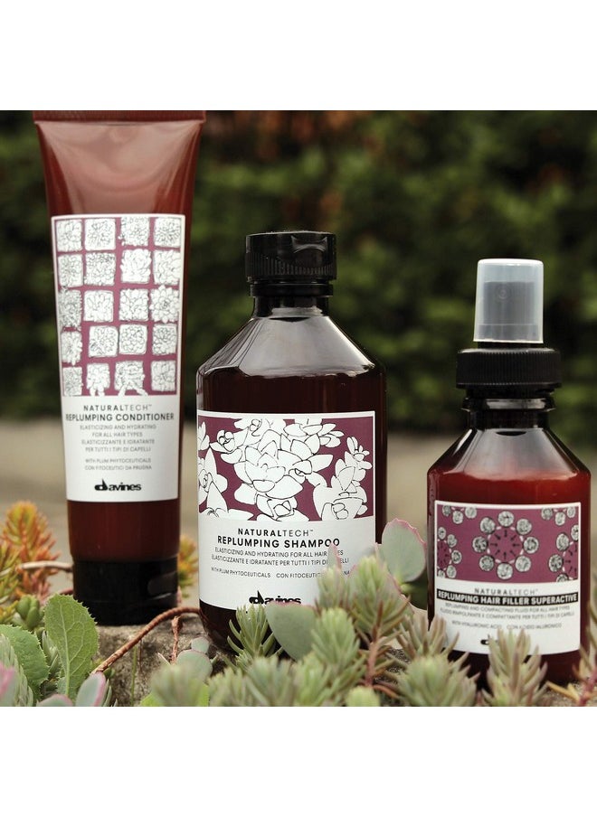 Davines Naturaltech REPLUMPING Conditioner, Renew Elasticity While Replenishing, Moisturizing And Detangling, 5.07 fl. oz.
