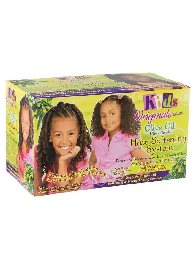 Originals by Africa's Best Kids Olive Oil Ultra-Gentle Hair Softening System, Natural Ultra-gentle, Organic Conditioning, Strengthens and Helps Prevent Breakage