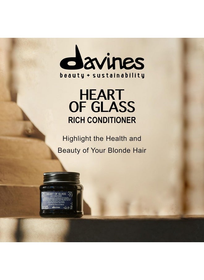 Davines Heart of Glass Rich Conditioner for Blonde Care, 8.76 oz.